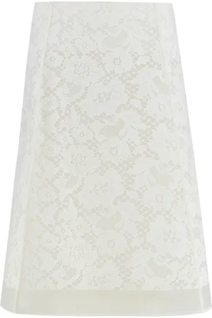 Tory Burch Short Skirts, female, , M, Elegant Lace Skirt with Coordinated Slip