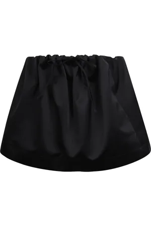 Nº21 Bow Front Strapless Taffeta Crop Top