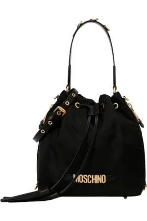 Moschino Bucket Bag with Gold Logo