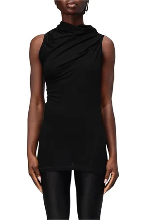 Helmut Lang Sleeveless Tops, female, , S, Draped Sleeveless Top