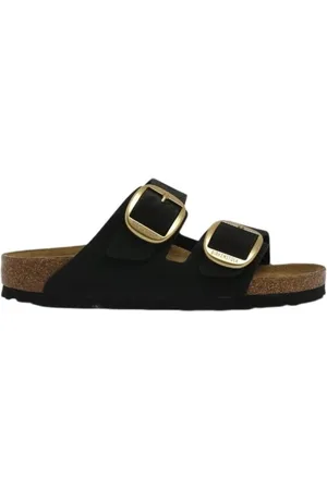 Birkenstock Sliders, female, , 5 UK, Flat Sandals Pin Buckle Logo