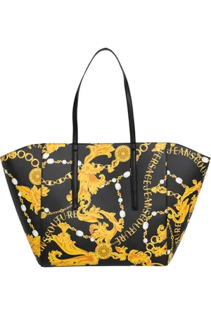 VERSACE Tote Bags, female, , ONE SIZE, Abstract Multicolour Chain Couture Tote Bag