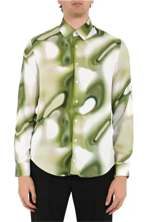 Patrizia Pepe Casual Shirts, male, , 2XL, Loose fit viscose patterned shirt