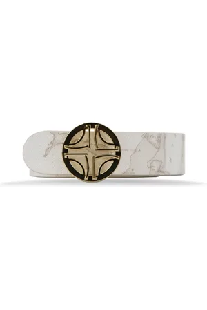 ALVIERO MARTINI 1A CLASSE Belts, female, , 100 CM, Iconic Geo Pattern Leather Belt
