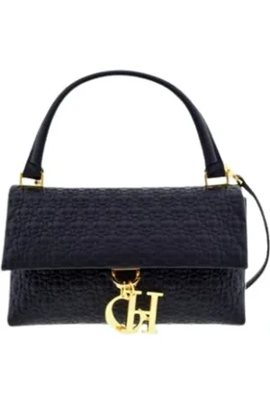 Carolina Herrera Mini Camelot Leather Bag