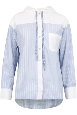 SEA Shirts, female, , XS, Striped Hooded Shirt