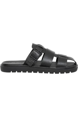 Calvin Klein Mules, male, , 9 UK, Strap Slipper Solid Color