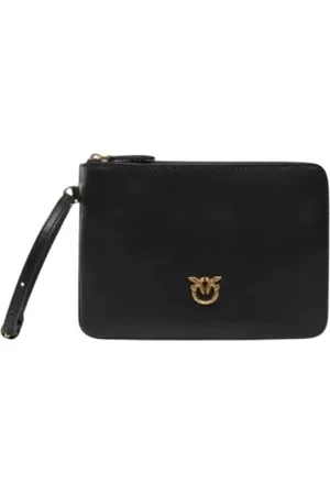Pinko Wallets & Cardholders, female, , ONE SIZE, Love Birds Leather Wristlet Clutch