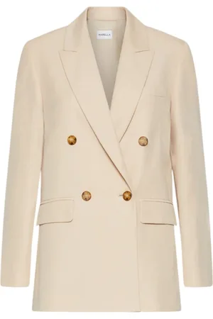 MARELLA Double-Breasted Twill Blazer - Ivory