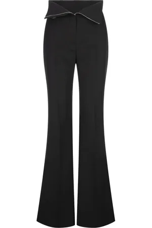 Alexander McQueen Tailored Trousers with Turned-Up Waistband