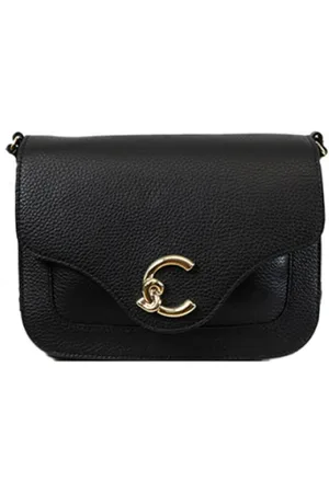 Coccinelle Grained Leather Bag with Front Pocket
