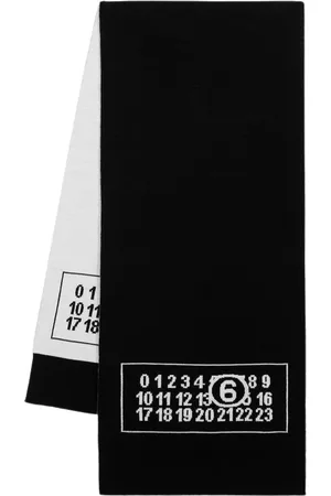 Maison Margiela Winter Scarves, unisex, , ONE SIZE, Wool Scarf with Jacquard