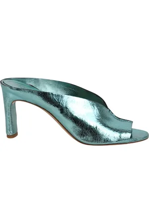 ROBERTO DEL CARLO Heeled Mules, female, , 5 UK, Cracked Leather Heeled Sandal