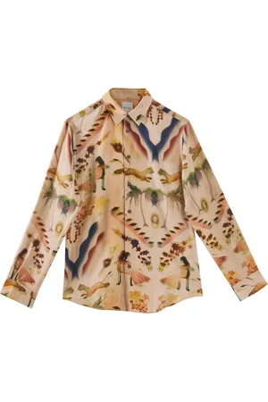 Paul Smith Casual Shirts, male, , S, Lumiere Print Long Sleeve Shirt