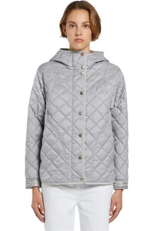 MARELLA Winter Jackets, female, , S, Short Padded Parka Coat Grey