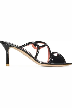 Giambattista Valli Heeled Mules, female, , 4 UK, Woven Strap Sandals Stiletto Heel