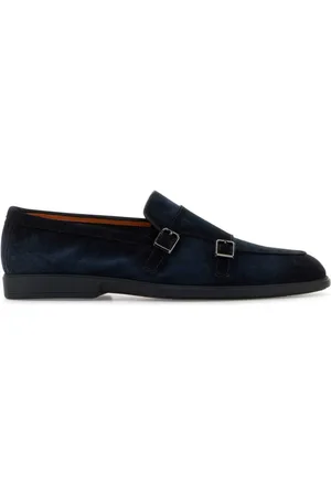santoni Midnight Suede Pura Loafers