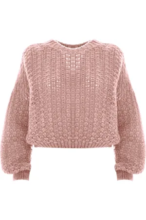 Kocca Round-neck Knitwear, female, , L, Mohair Wool Cropped Jumper