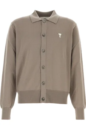 Ami Cardigans, male, , XL, Off White Knitwear Cardigan