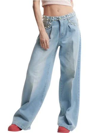 Kocca Beaded Wide Leg Jeans