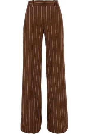 ERMANNO SCERVINO Wide Trousers, female, , 2XS, Striped Trousers for Men