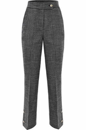 Kocca Cropped Trousers, female, , S, Patterned Trousers with Slits