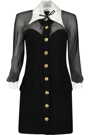 VERSACE Wool Silk Dress Long Sleeve