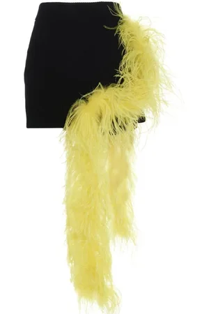 The Attico Short Skirts, female, , 2XS, Feather Skirt
