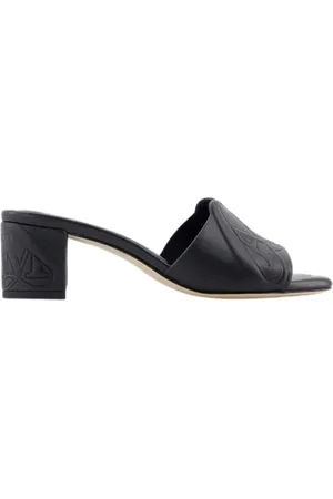 Alexander McQueen Heeled Mules, female, , 6 UK, Leather sandals