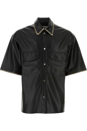 Nanushka Stylish Leather Shirt