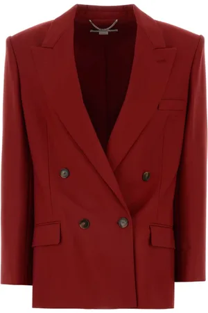 Stella McCartney Burgundy Wool Blazer