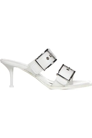 Alexander McQueen Heeled Mules, female, , 4 UK, Heeled Mules with Adjustable Straps