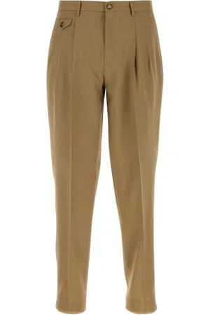 Etro Chinos, male, , XL, Khaki Wool Trousers