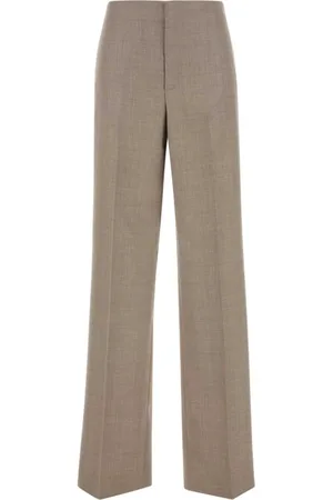 Moschino Wide Trousers, female, , 2XS, Cappuccino Wool Trousers