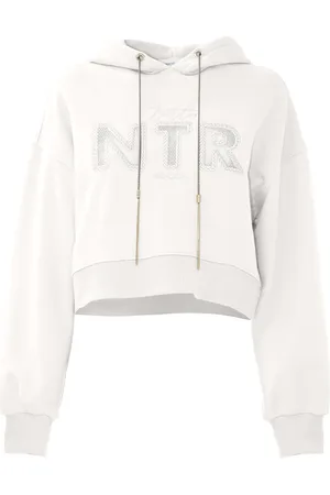 Kocca Hoodies, female, , L, Cotton Hoodie with Metallic Embroidery