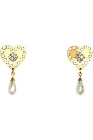 Alessandra Rich Earrings, female, , ONE SIZE, Gold Metal Earrings