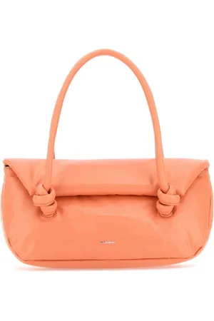 Jil Sander Handbags, female, , ONE SIZE, Peach Leather Knot Handle Handbag