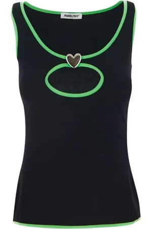 AMBUSH Sleeveless Tops, female, , S, Heart Hole Tank Top