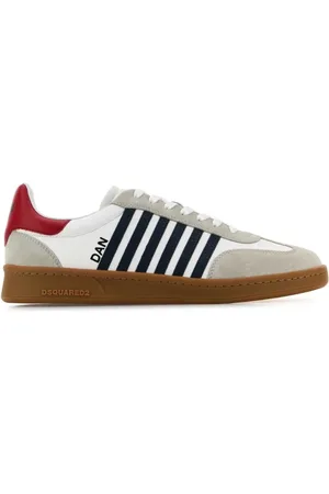 Dsquared2 White Leather Boxer Trainers