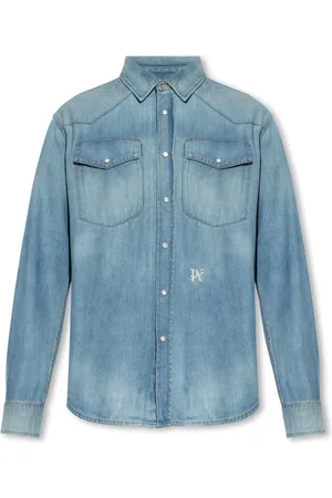 Palm Angels Denim Shirts, male, , M, Denim Shirt