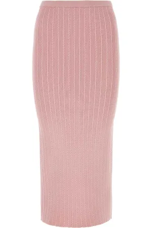 Alessandra Rich Midi Skirts, female, , S, stretch cotton blend skirt