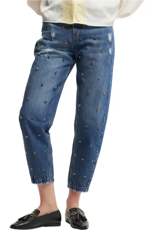 Kocca Loose-fit Jeans, female, , W27, Studded Distressed Denim Jeans