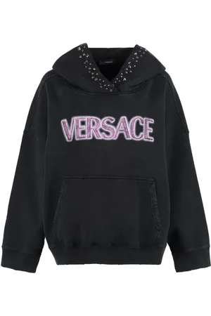 VERSACE Studded Cotton Hoodie