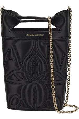 Alexander McQueen Cross Body Bags, female, , ONE SIZE, Quilted Leather Crossbody Bag