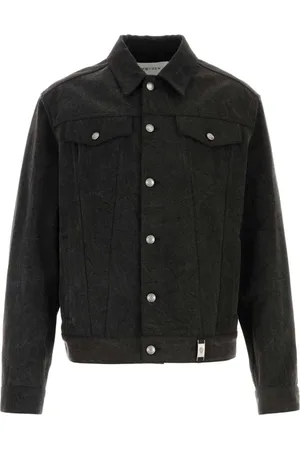 Alexander McQueen Denim Jackets, male, , M, Stylish Denim Jacket in Slate