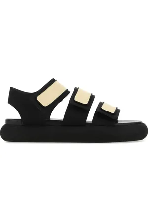 Neous Flat Sandals, female, , 3 UK, Two-tone fabric and leather Octans sandals