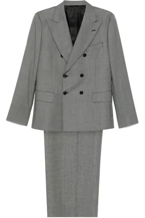 REVERES 1949 Double Breasted Suits, male, , XL, Micro-Dot Blazer and Trousers Set