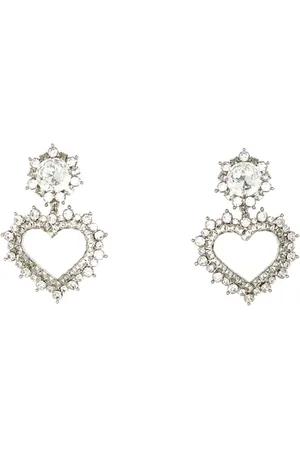 Alessandra Rich Metal Embellished Earrings