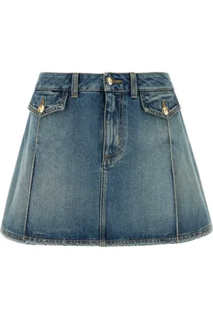 Alexander McQueen Denim Skirts, female, , 2XS, Stylish Denim Mini Skirt