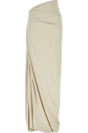 Entire Studios Maxi Skirts, female, , L, Structured Sand Nylon Skirt